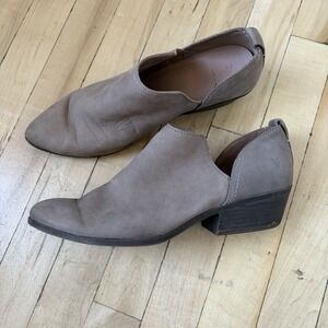 Frye Melissa Shootie Bootie Women Sz 9 Gray(looks Beige) Pointed Toe Shoe Boots